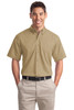 Port Authority® Short Sleeve Twill Shirt. S500T Khaki