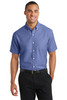 Port Authority® Short Sleeve SuperPro™ Oxford Shirt. S659 Navy
