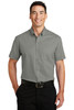 Port Authority® Short Sleeve SuperPro™ Twill Shirt. S664 Monument Grey