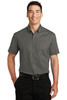 Port Authority® Short Sleeve SuperPro™ Twill Shirt. S664 Sterling Grey