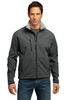 Port Authority® Tall Glacier® Soft Shell Jacket. TLJ790 Smoke Grey/ Chrome