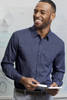 Port Authority® Micro Tattersall Easy Care Shirt. W643 Navy/ Heritage Blue  Lifestyle