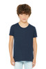 BELLA+CANVAS® Youth Heather CVC Tee BC3001YCVC Heather Navy