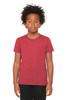 BELLA+CANVAS® Youth Heather CVC Tee BC3001YCVC Heather Red