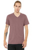 BELLA+CANVAS® Unisex Heather CVC V-Neck Tee BC3005CVC Heather Mauve