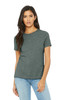 BELLA+CANVAS® Women's Relaxed CVC Tee BC6400CVC Heather Blue Storm