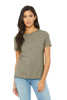 BELLA+CANVAS® Women's Relaxed CVC Tee BC6400CVC Heather Stone