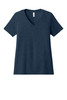 BELLA+CANVAS® Women's Relaxed Heather CVC V-Neck Tee BC6405CVC Heather Navy