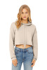 BELLA+CANVAS ® Women's Sponge Fleece Cropped Fleece Hoodie. BC7502 Heather Dust