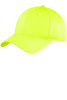 Port & Company® Six-Panel Unstructured Twill Cap. C914 Neon Yellow