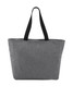 Port Authority® Essential Zip Tote. BG410 Heather Grey