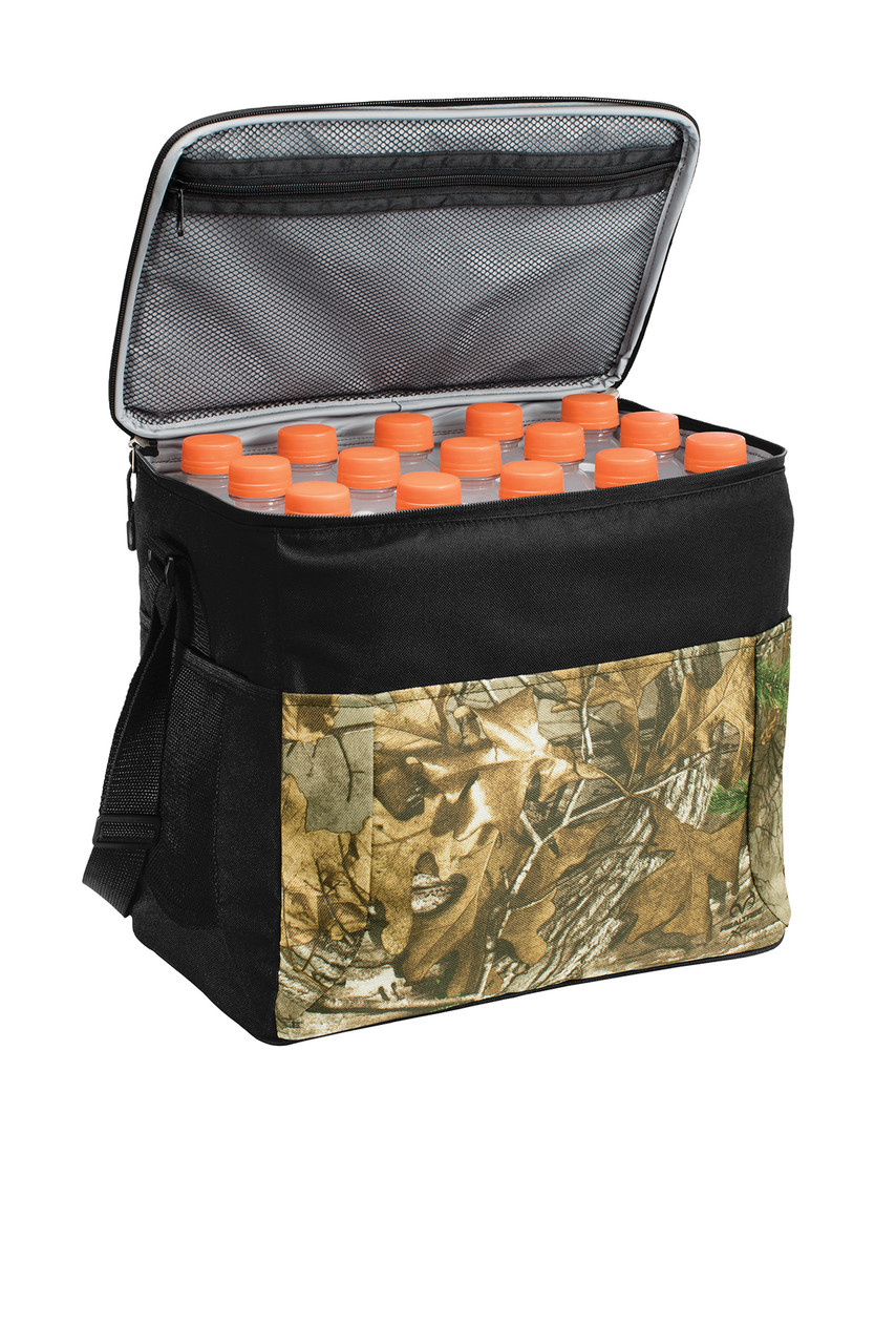Port Authority® Camouflage 24-Can Cube Cooler. BG514C Realtree Xtra/ Black Propped