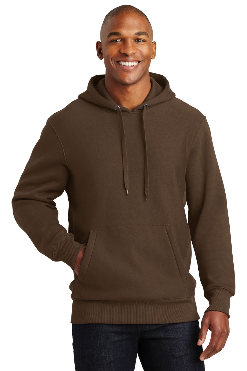 Sport-Tek® Super Heavyweight Pullover Hooded Sweatshirt.  F281 Brown