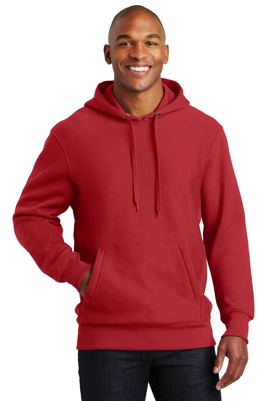 Sport-Tek® Super Heavyweight Pullover Hooded Sweatshirt.  F281 Red