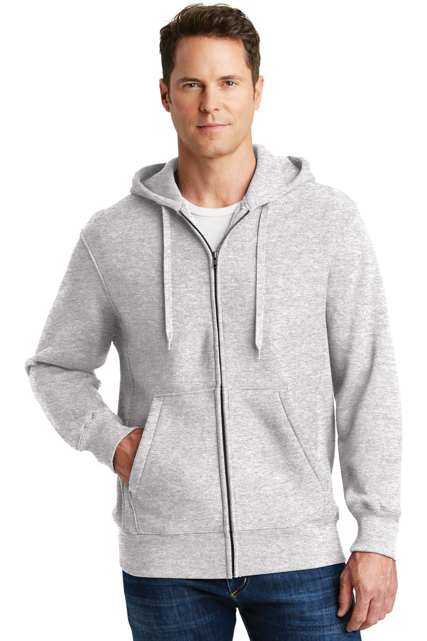 Sport-Tek® Super Heavyweight Full-Zip Hooded Sweatshirt.  F282 Athletic Heather