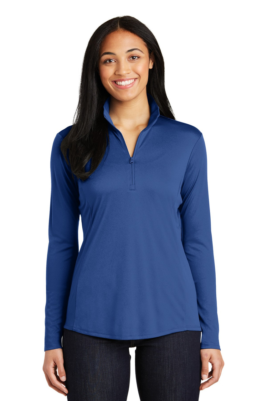 Sport-Tek® Ladies PosiCharge® Competitor™ 1/4-Zip Pullover. LST357 True Royal