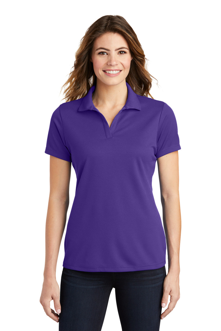 Sport-Tek® Ladies PosiCharge® RacerMesh® Polo. LST640 Purple