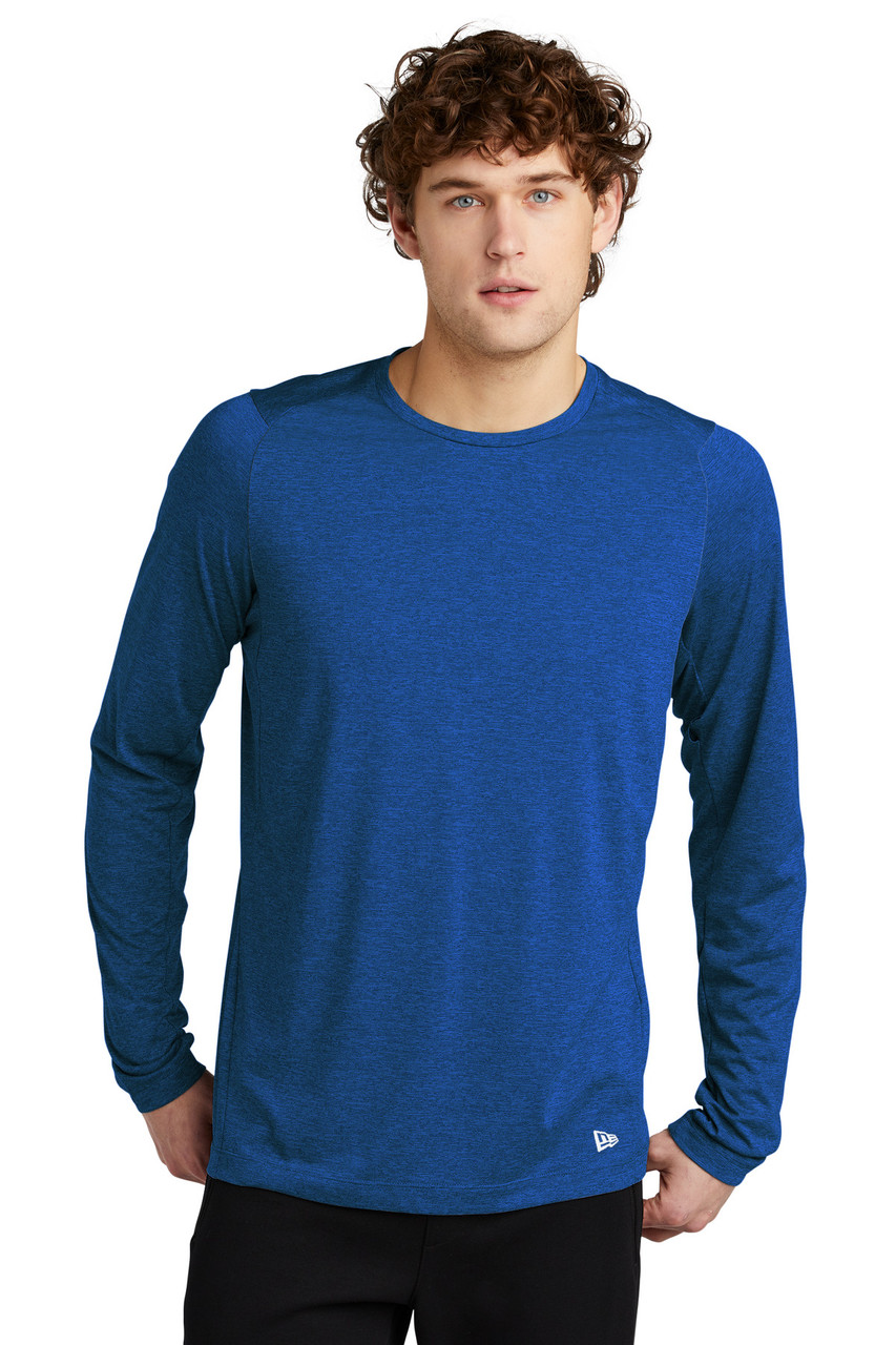 New Era ® Series Performance Long Sleeve Crew Tee. NEA201 Royal