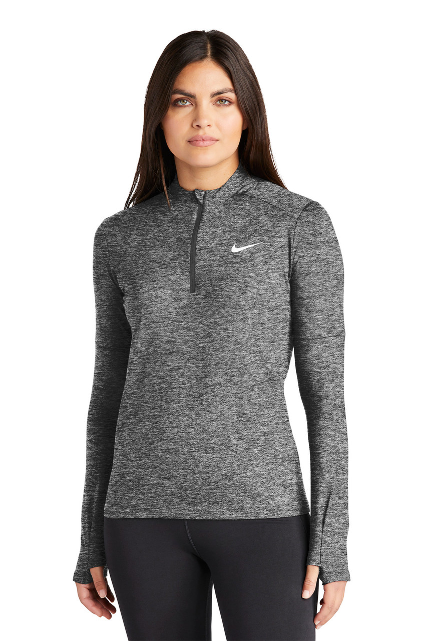 Nike Ladies Dri-FIT Element 1/2-Zip Top NKDH4951 Black Heather