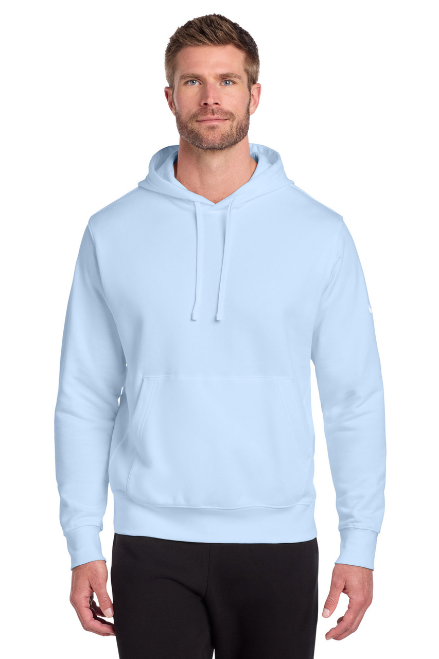 Nike Club Fleece Sleeve Swoosh Pullover Hoodie NKDR1499 Hydrogen Blue