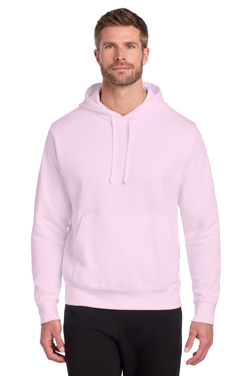 Nike Club Fleece Sleeve Swoosh Pullover Hoodie NKDR1499 Pink Foam