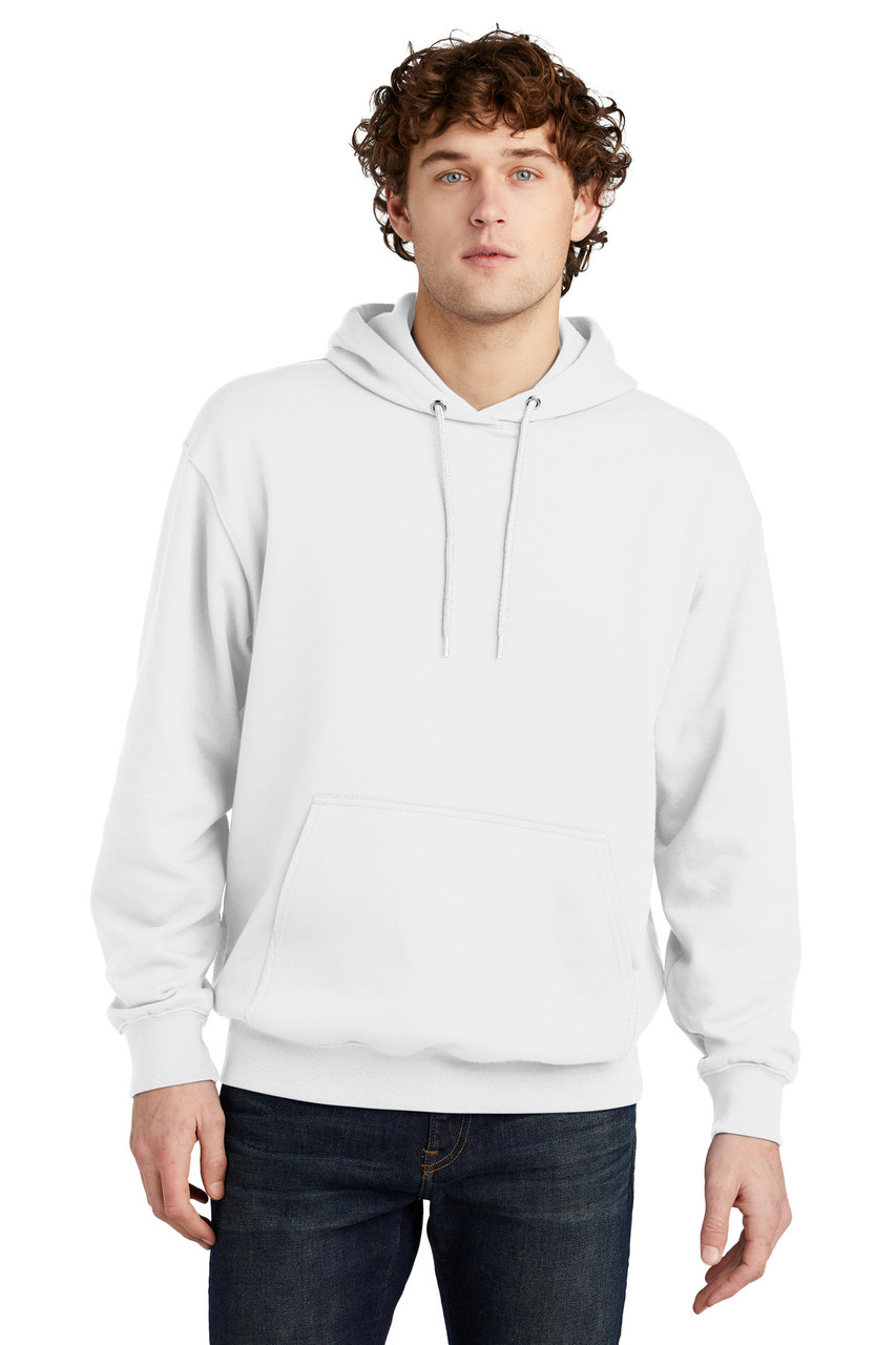 Port & Company® Fleece Pullover Hooded Sweatshirt PC79H White