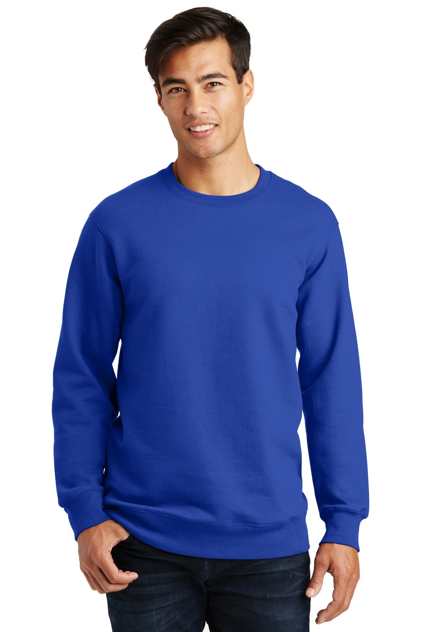 Port & Company® Fan Favorite Fleece Crewneck Sweatshirt. PC850 True Royal