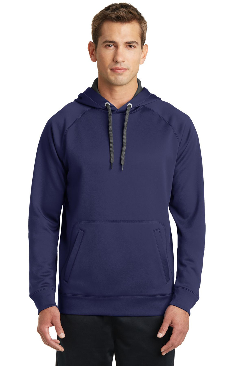 Sport-Tek® Tech Fleece Hooded Sweatshirt. ST250 True Navy