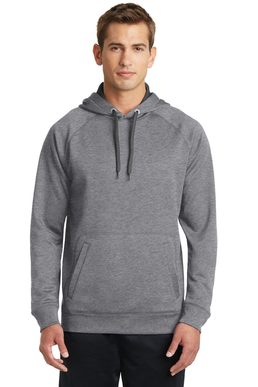 Sport-Tek® Tech Fleece Hooded Sweatshirt. ST250 Vintage Heather