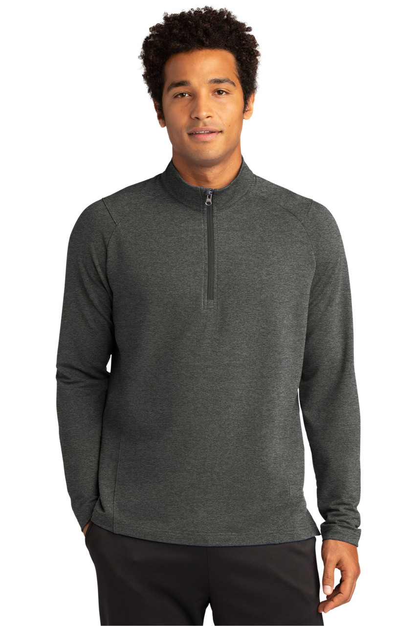 Sport-Tek® Sport-Wick® Flex Fleece 1/4-Zip. ST561 Dark Grey Heather