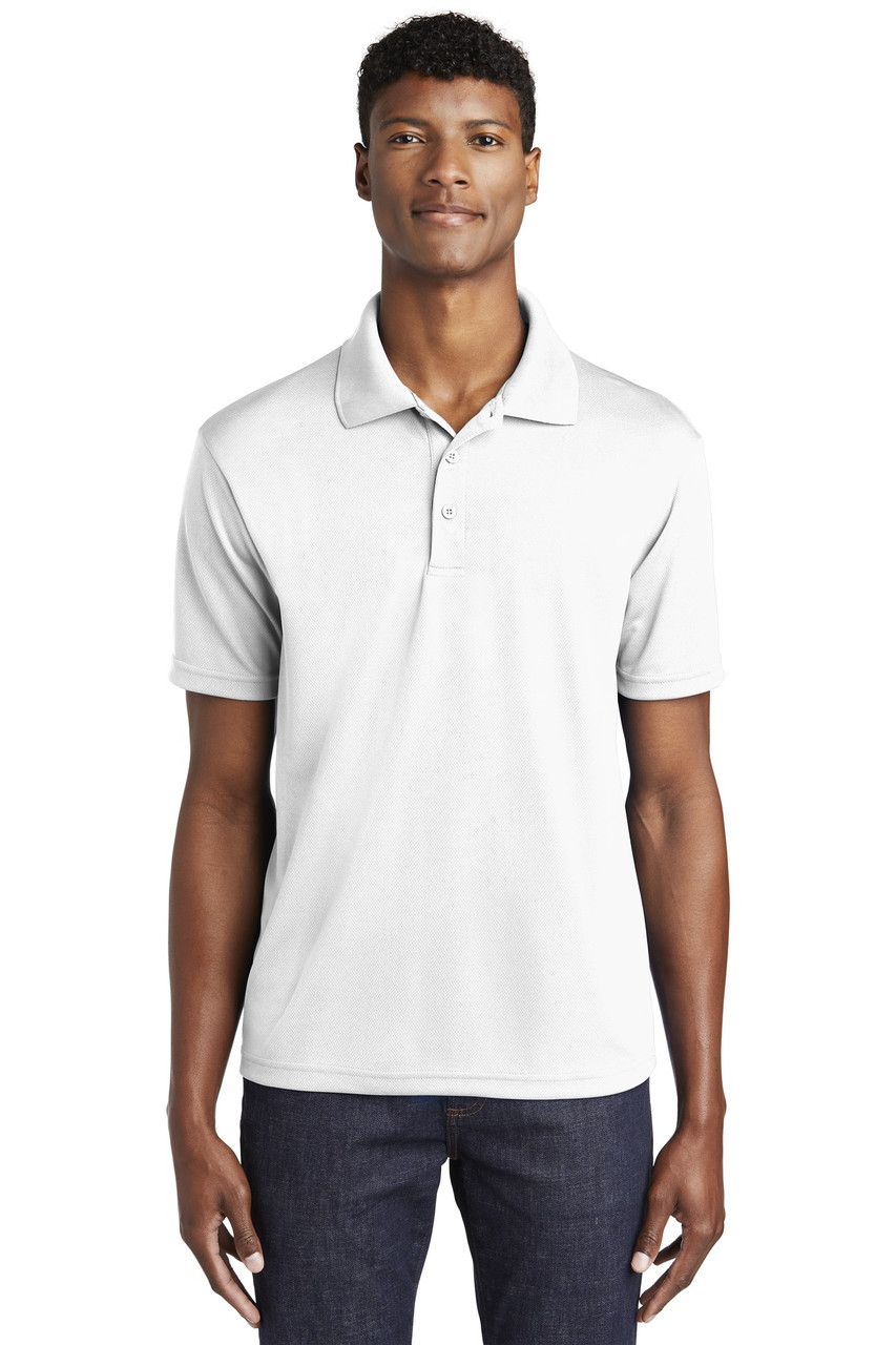 Sport-Tek® PosiCharge® RacerMesh® Polo. ST640 White