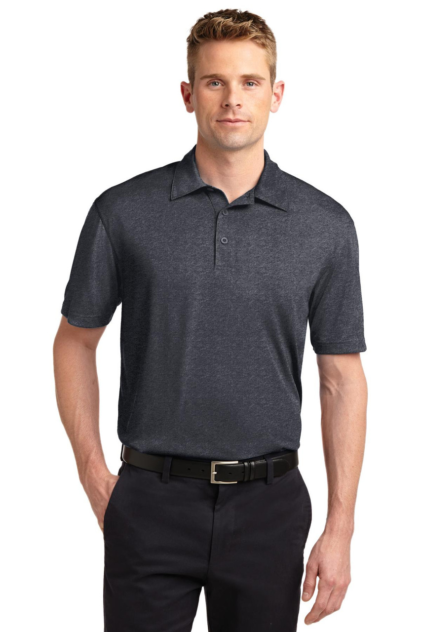 Sport-Tek® Heather Contender™ Polo. ST660 Graphite Heather