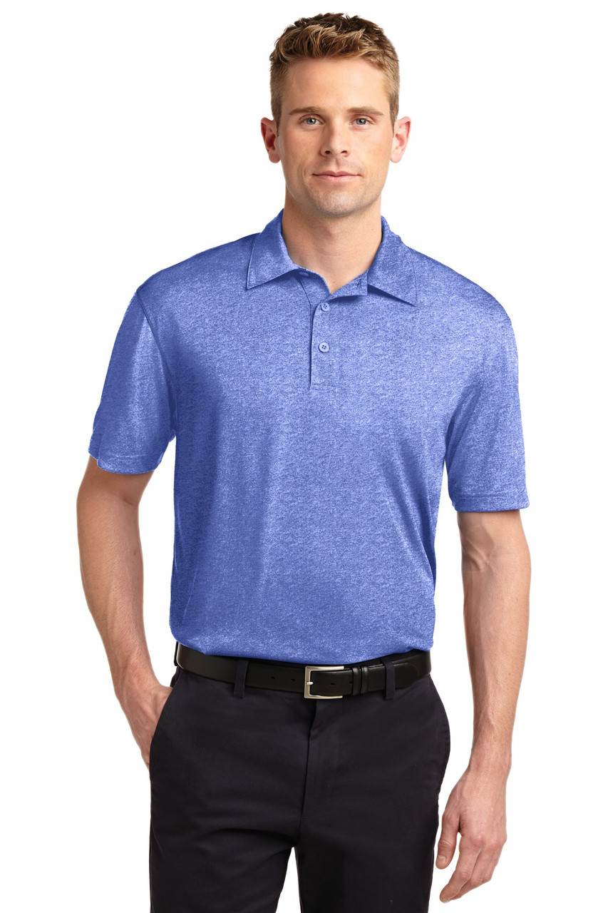 Sport-Tek® Heather Contender™ Polo. ST660 True Royal Heather