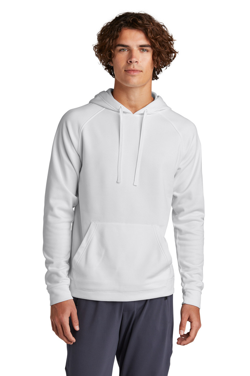 Sport-Tek® Re-Compete Fleece Pullover Hoodie ST730 White