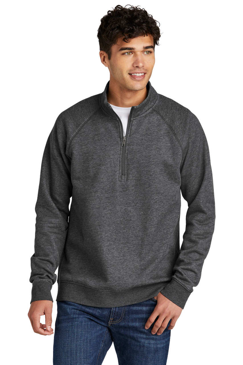 Sport-Tek® Drive Fleece 1/4-Zip Pullover STF202 Graphite Heather