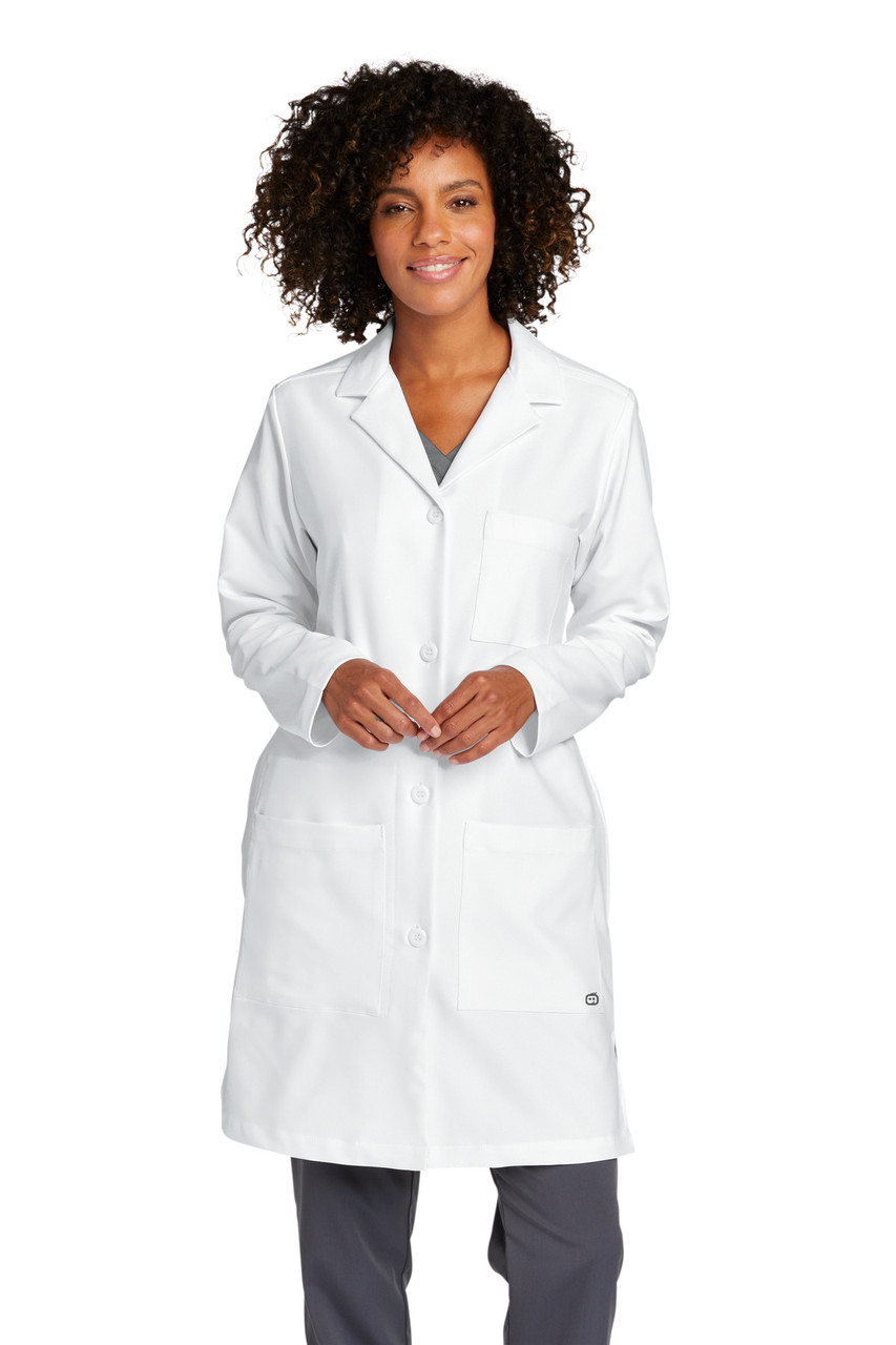 WonderWink® Women's Long Lab Coat WW4172 White 2XL