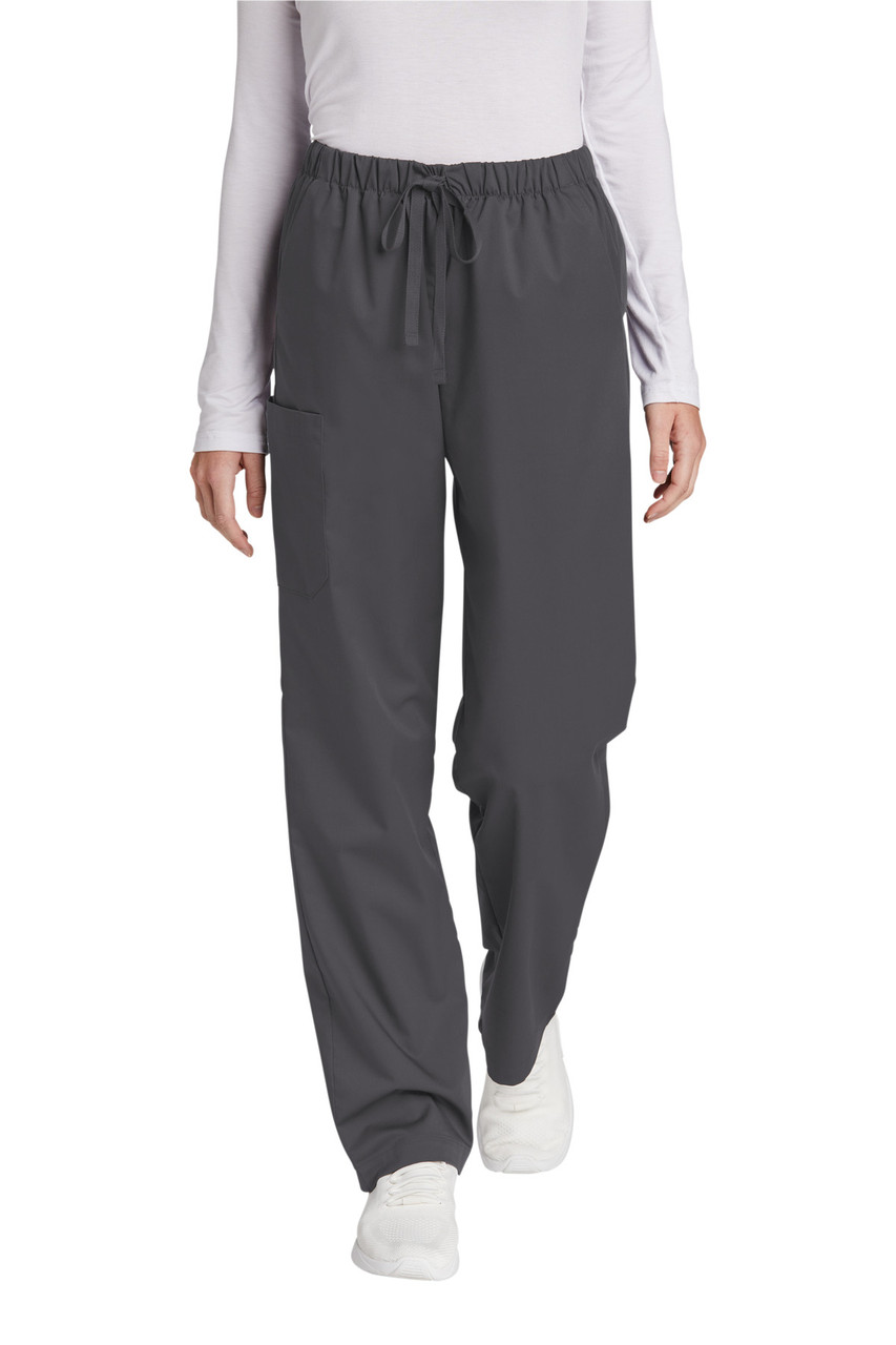 WonderWink® Women's Petite WorkFlex™ Cargo Pant WW4550P Pewter 2XLP