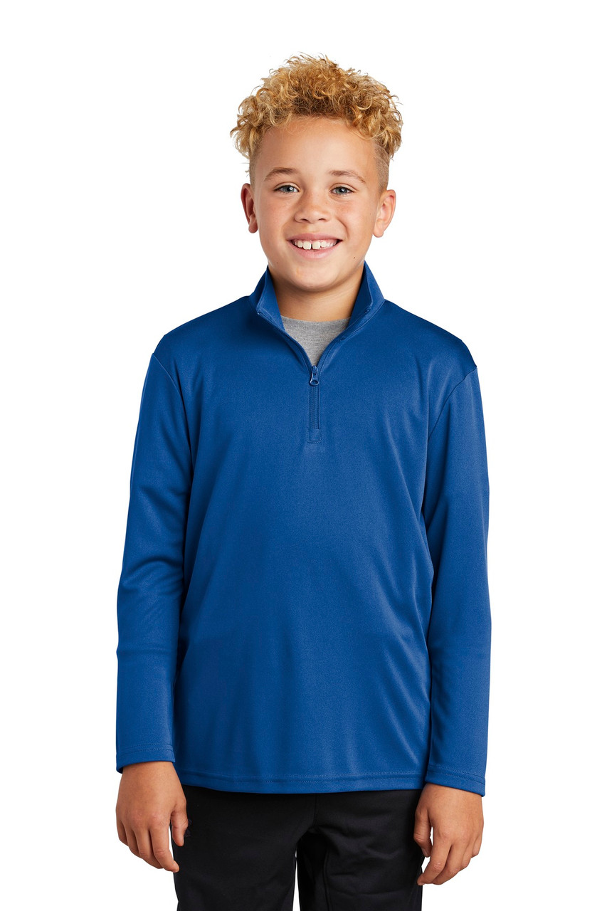 Sport-Tek ® Youth PosiCharge ® Competitor ™ 1/4-Zip Pullover. YST357 True Royal