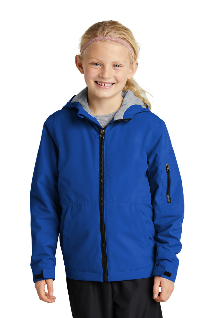 Sport-Tek® Youth Waterproof Insulated Jacket YST56 True Royal