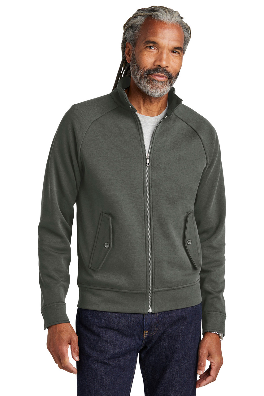 Brooks Brothers® Double-Knit Full-Zip BB18210 Windsor Grey