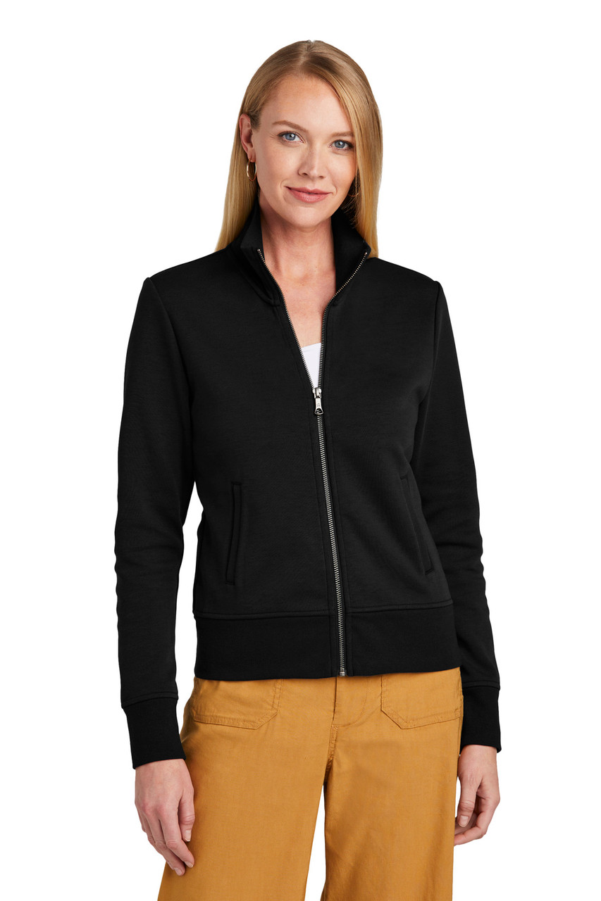 Brooks Brothers® Women's Double-Knit Full-Zip BB18211 Deep Black