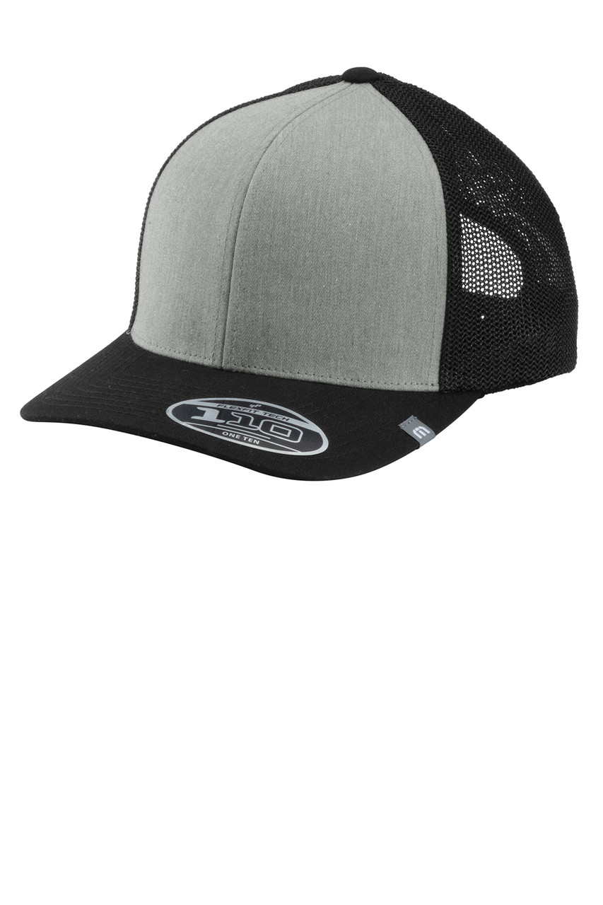 TravisMathew Cruz Colorblock Trucker Cap TM1MY390 Heather Grey/ Black