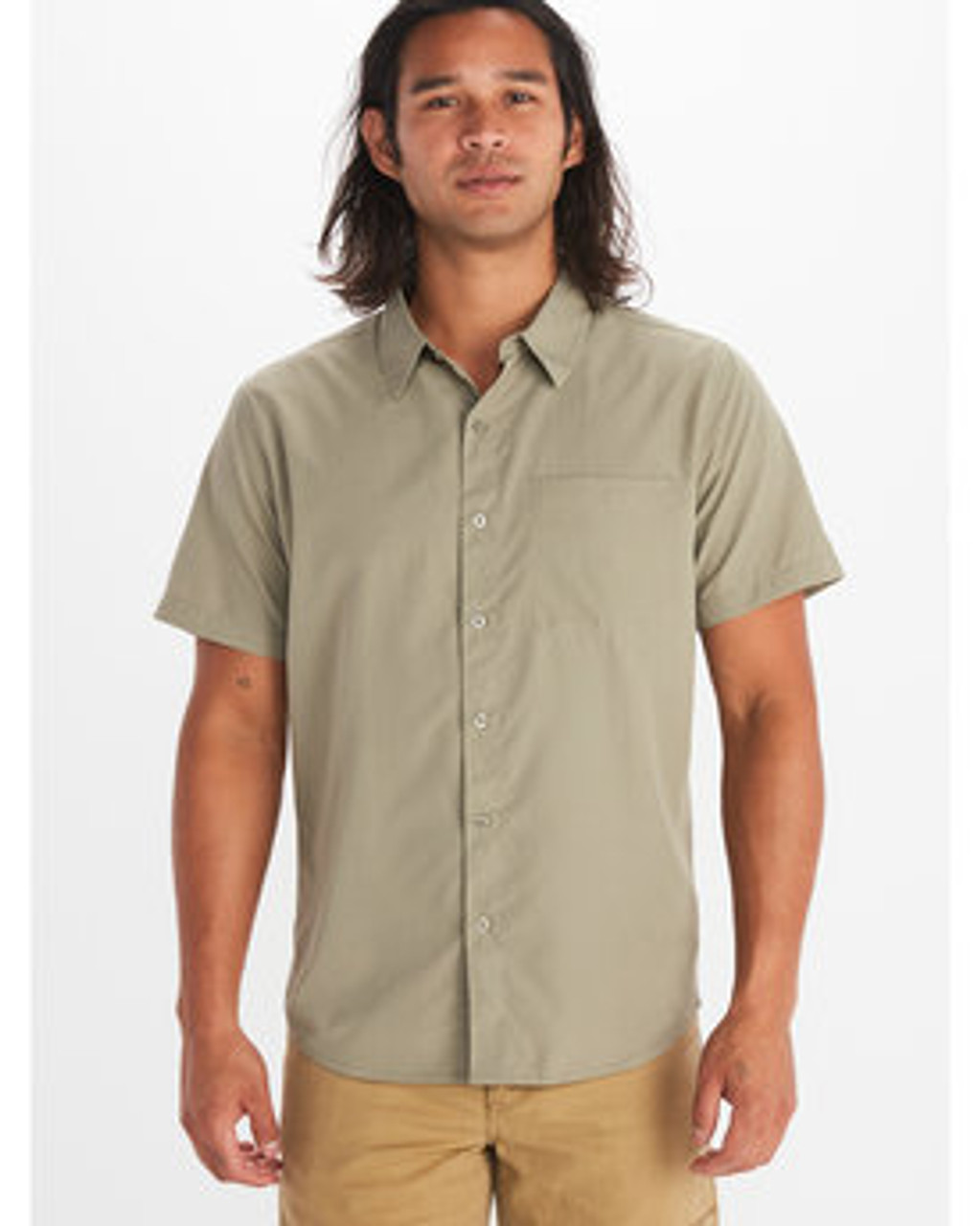 Men's Aerobora Short-Sleeve Woven M14116 VETIVER