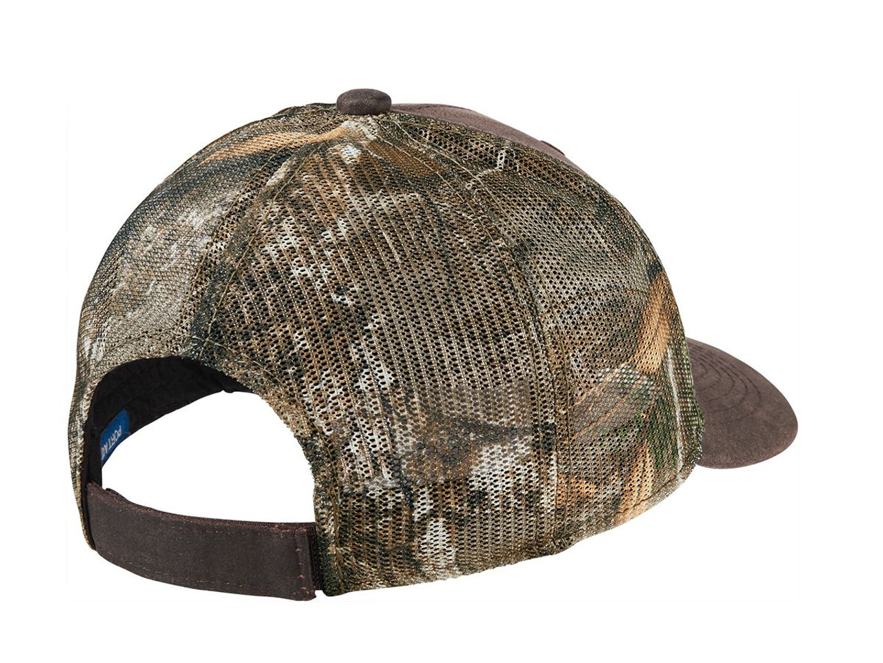 Port Authority ® Pigment Print Camouflage Mesh Back Cap C891 Realtree Edge/ Brown Back