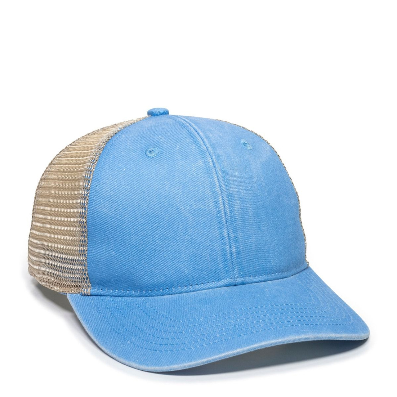 Ponytail Mesh-Back Cap - PNY100M Sky Blue/ Tea Stain