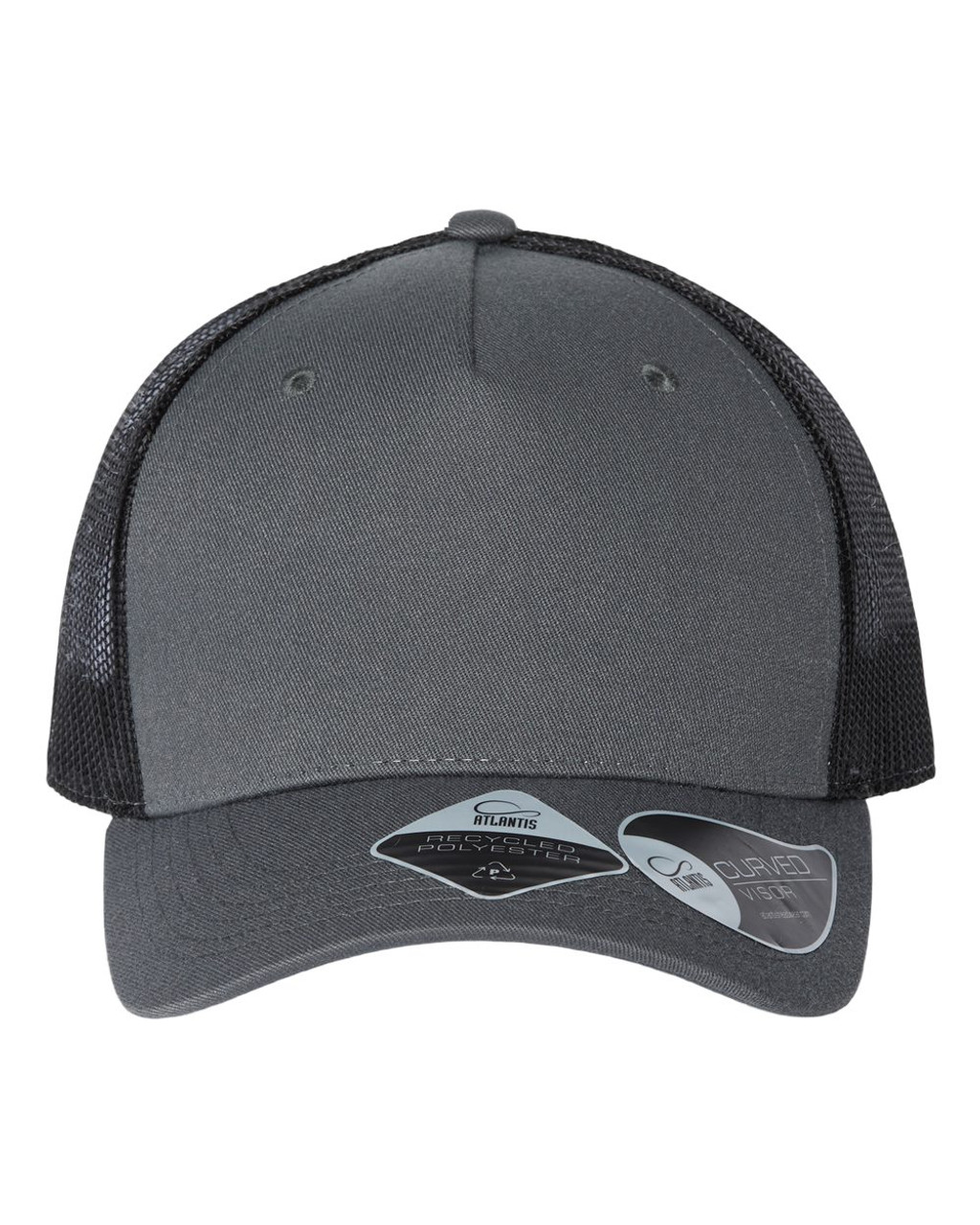 Sustainable Five-Panel Trucker Cap - ZION Dark Grey/ Black