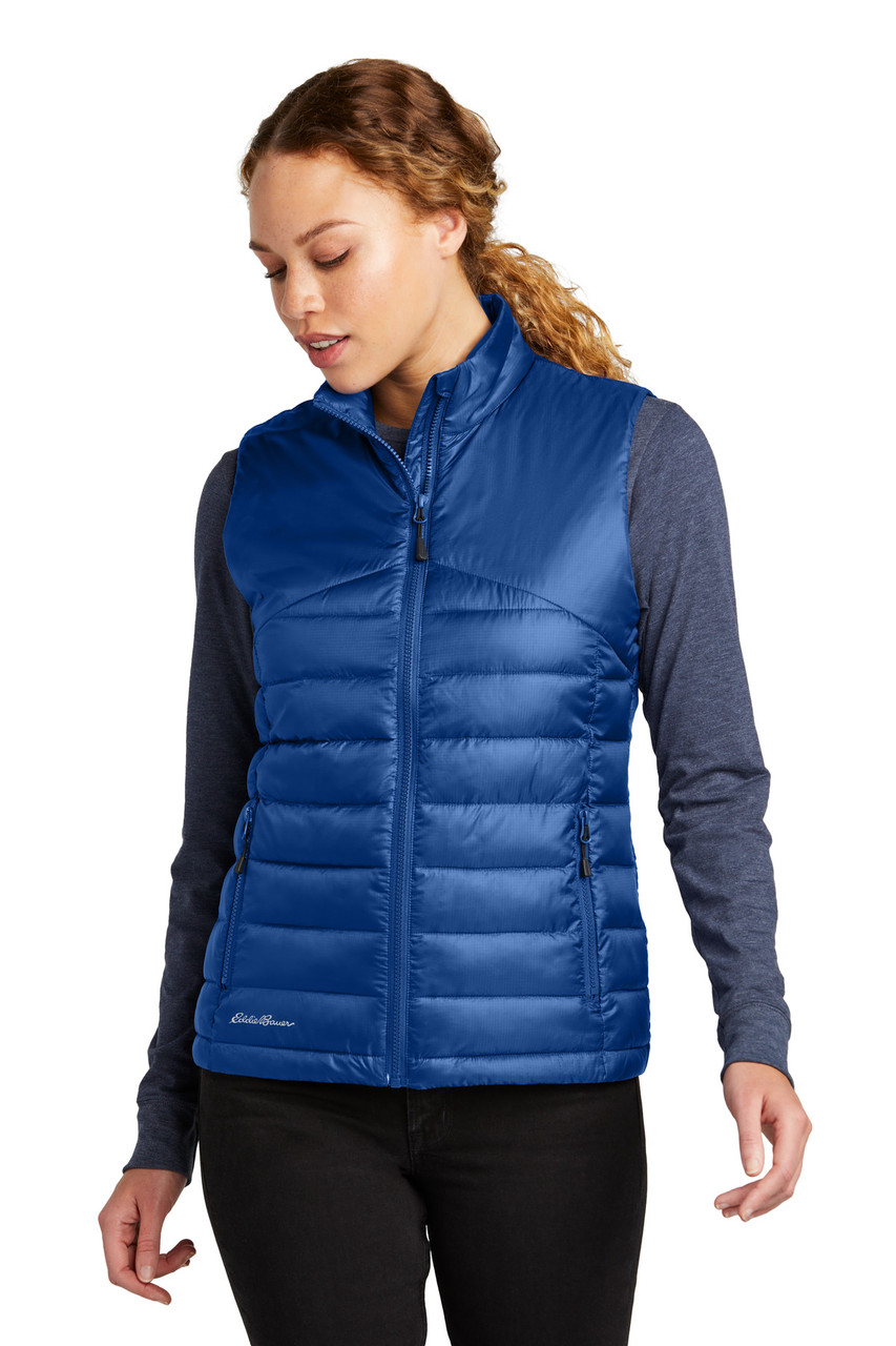 Eddie Bauer® Ladies Quilted Vest EB513 Cobalt Blue