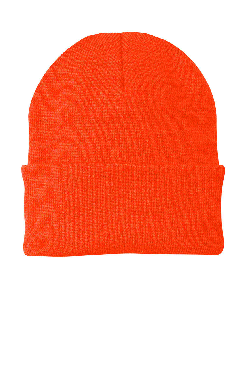 Port & Co™ Knit Cap.  CP90 Athletic Orange Port & Co™ Knit Cap.  CP90 Athletic Orange