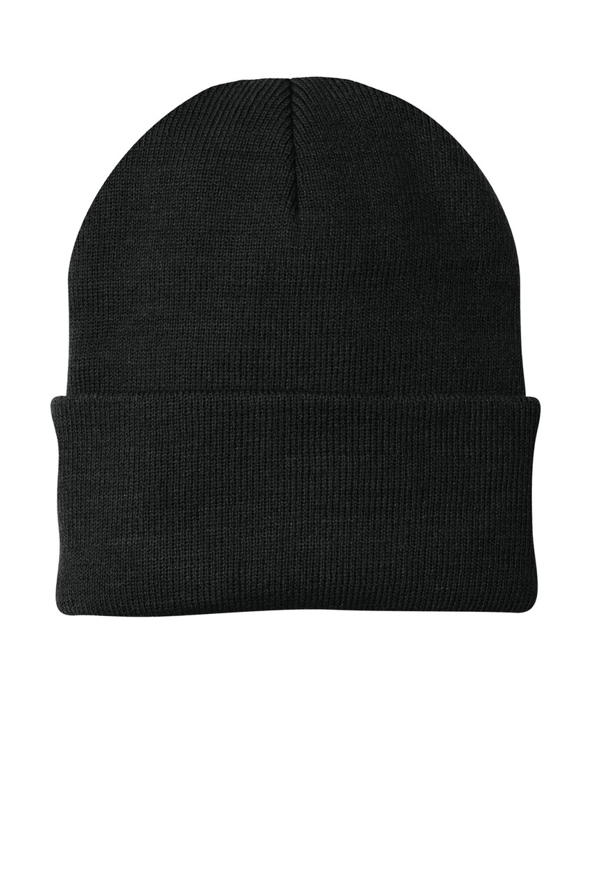 Port & Co™ Knit Cap.  CP90 Black Port & Co™ Knit Cap.  CP90 Black