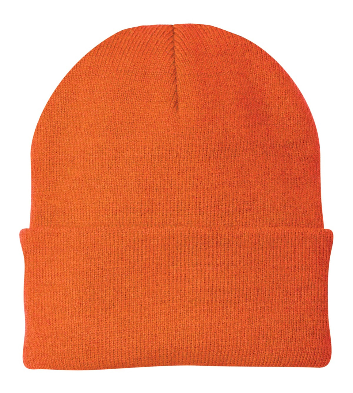 Port & Co™ Knit Cap.  CP90 Neon Orange Port & Co™ Knit Cap.  CP90 Neon Orange